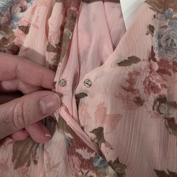 Cy Fashion Floral Midi Dress in Pink - Picture 2 of 6